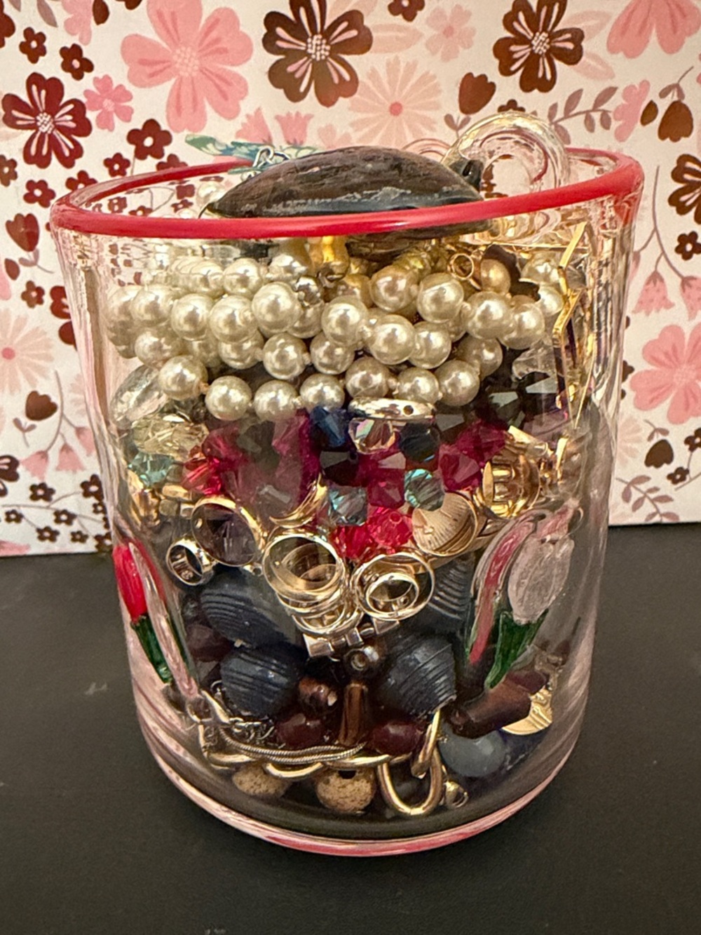Mystery Broken Jewelry and Jewelry Jar/Cup